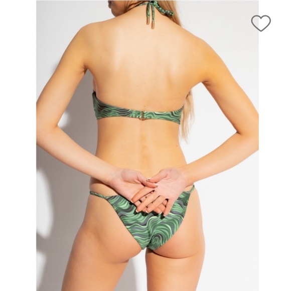 Cult Gaia Camari Cutout One Piece Swimsuit in
Saltation Basil Multi - Picture 2 of 11